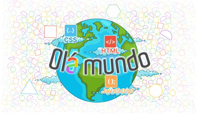 Imagem escrito Olá Mundo 